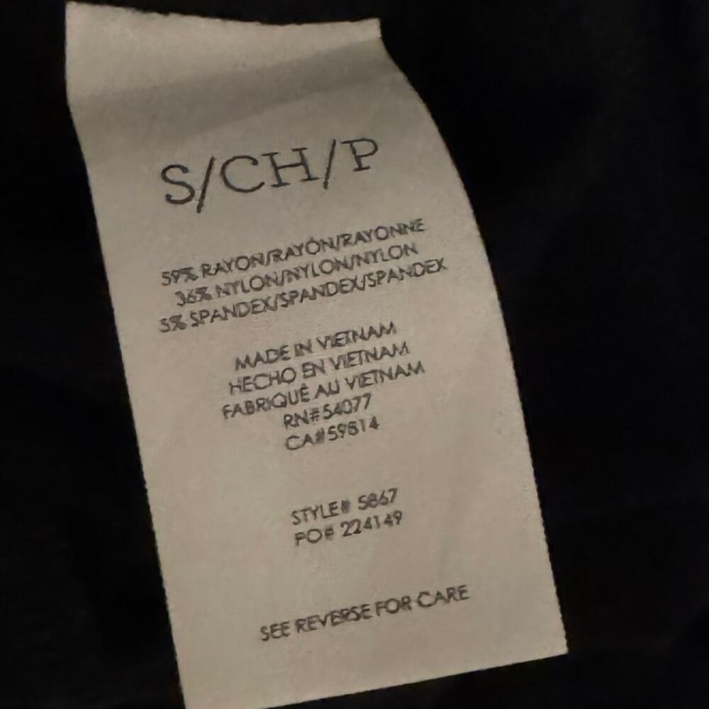 Cabi 5867 Women's Wide Leg Sailor Casual Cropped Pants Black Button High Rise S - Picture 4 of 5